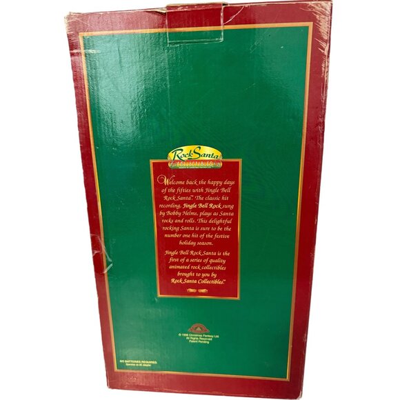 Jingle Bell Rock Santa Dancing Singing 1st Ed. 1998 Original Box Vintage VIDEO - Picture 5 of 6